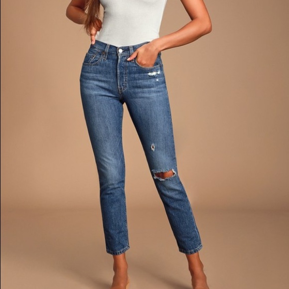 Levi’s 501 high rise skinny jeans